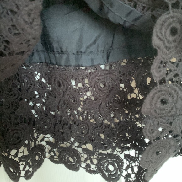 Anthropologie black lace pencil skirt - Picture 4 of 6